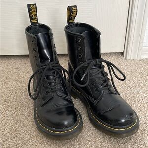 Dr. Martens Black Leather Boots
